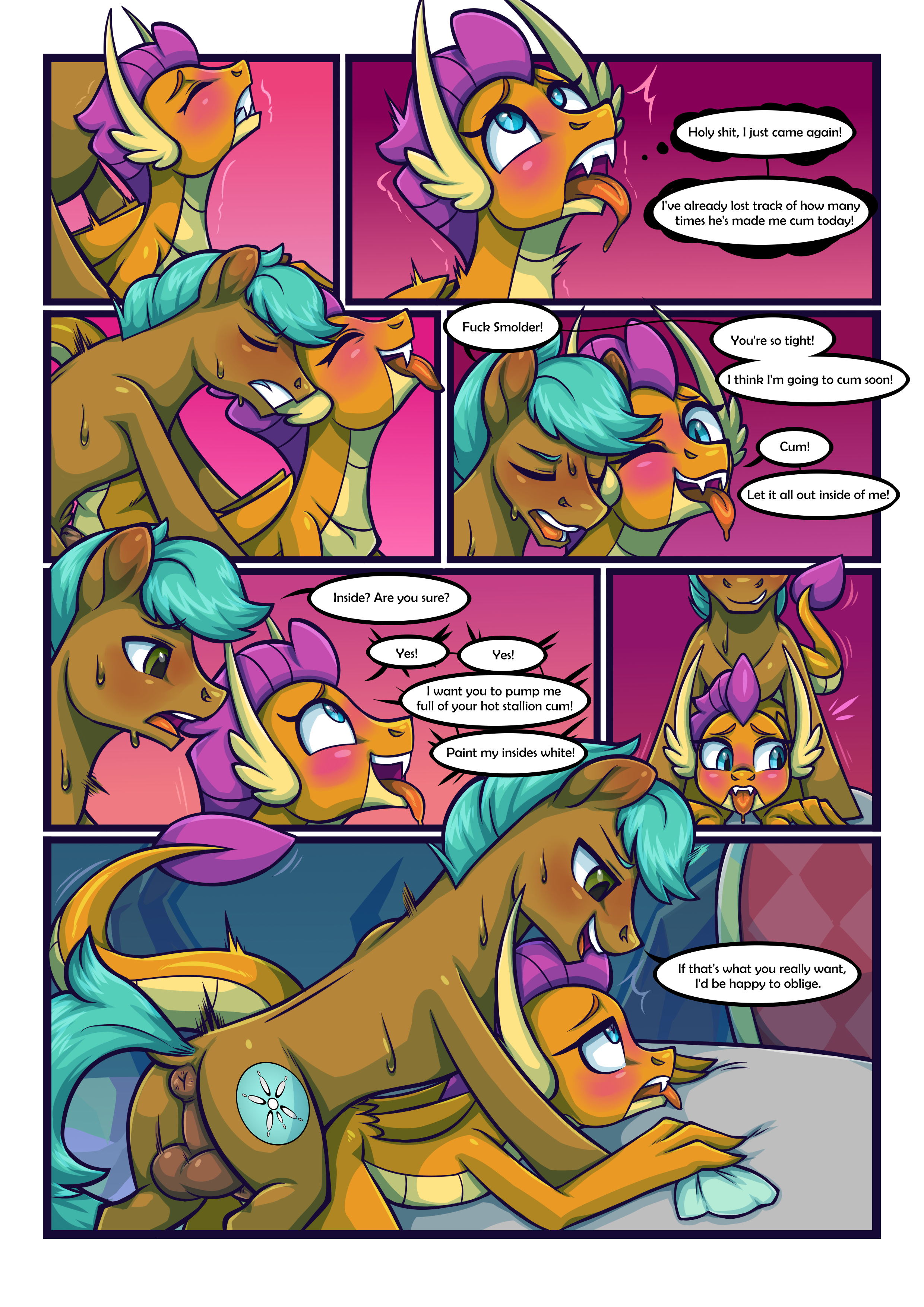 Smolder x OC Comic 2 - Страница 4