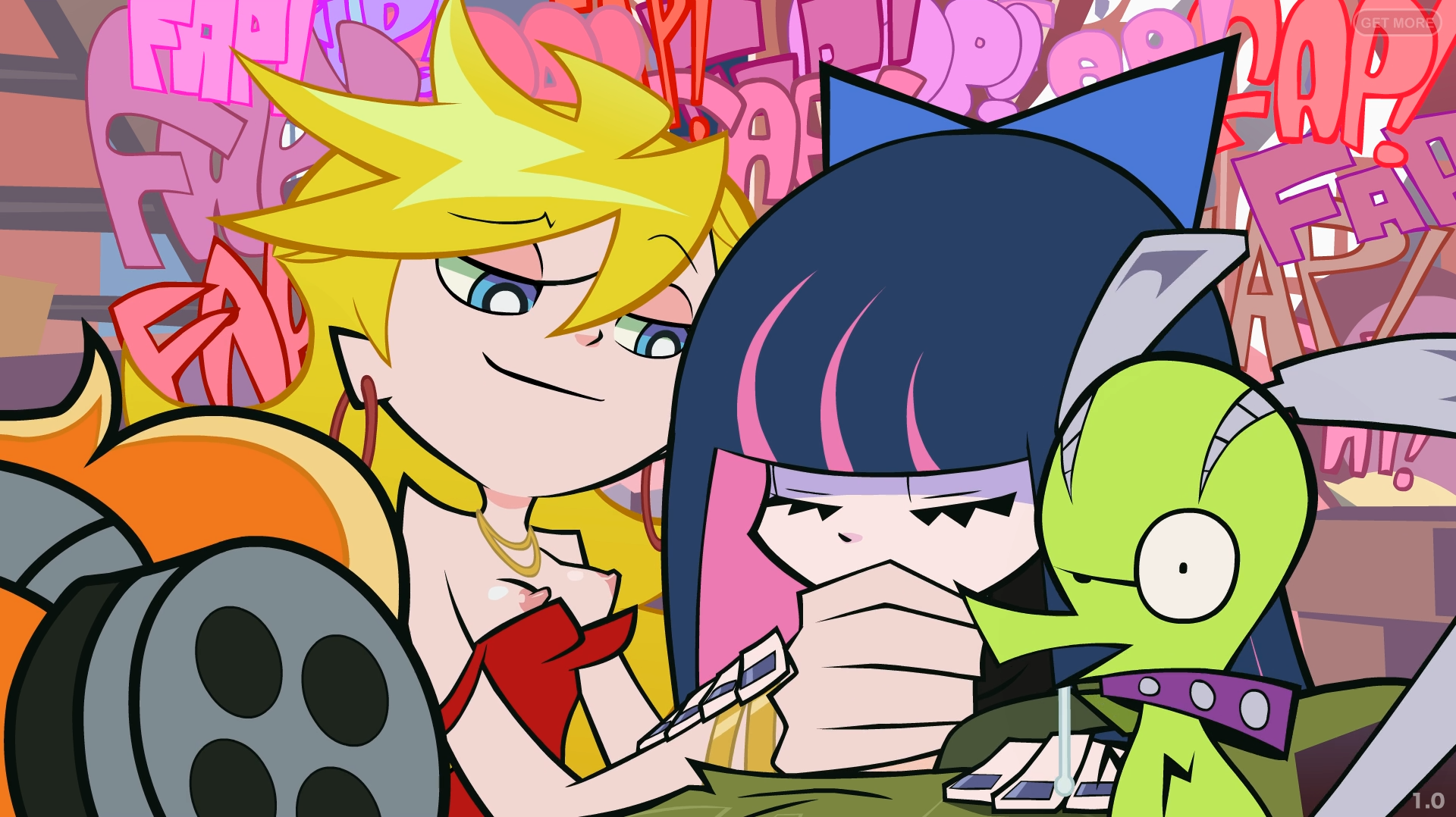 Panty And Stocking With Brief Cartoon porn video, Rule 34 animated